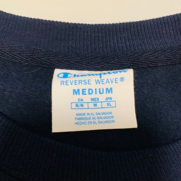 North Carolina Navy Champion Reverse Weave Crewneck – Size M - Picture 3 of 6